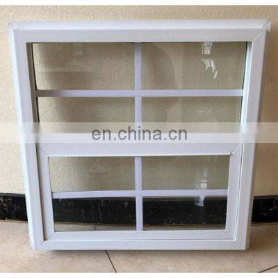 Vinyl and UPVC aluminum profile single  hung  double hung  window with  grids and  nail fins