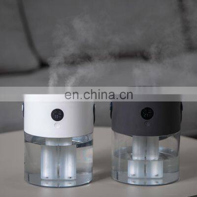 Personal 2000mL Tank Capacity Double Spray Cool Mist 4000 Battery Night Light Portable Ultrasonic H2o Space Air Humidifiers photo-2