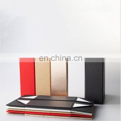 Custom Logo Black Flat Luxury Foldable Magnetic Shoe Box Gift Paper Box Packaging With Ribbon photo-5