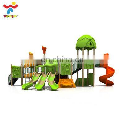 Tree House Forest Theme Amusement Playground Outdoor Park Toys Kids Game Plastic Slide Playsets Equipment for Kindergarten