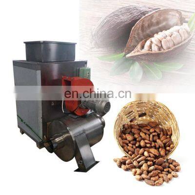 Automatic Cocoa Powder Making Machine Cacao Bean Peeling Winnowing Cocoa Dehusking Machine