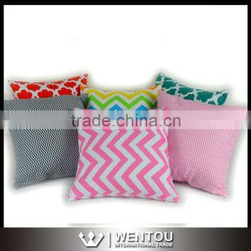 New Fancy Pillow Case Chevron Printed Pillow Case Cotton Custom Cushion Case                        
                                                Quality Choice