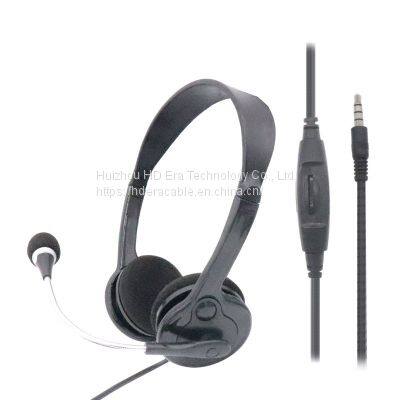 HDERA Computer Headset 3.5mm Headset Classroom for The Student Headphones HD808