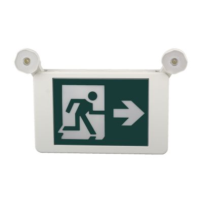 UL Canada running man emergency exit lights to the right