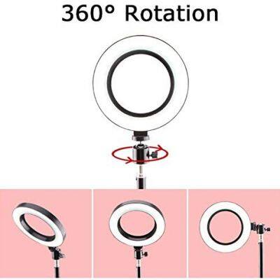 12 Inch LED Ring Light With Tripod Stand & Phone Holder 3 Color Model Brightness Change for Makeup Live Stream Photography photo-4