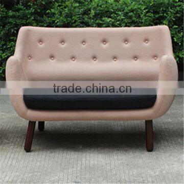 2 Seats Finn Juhl Wood Legs Pelican Chair photo-3