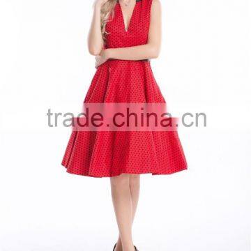lus size wholesale checkout polka dot vintage retro dress