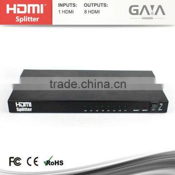 1x8 HDMI splitter with 1 input 8 output hdmi splitter support 3D 1080P 3D