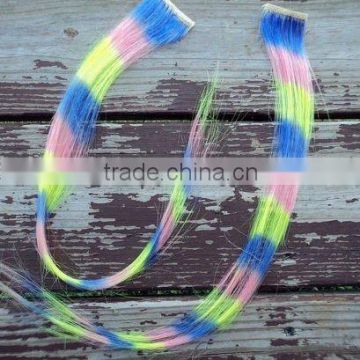 Highlight Clip In Hair Extension Bright Color Feather Hair