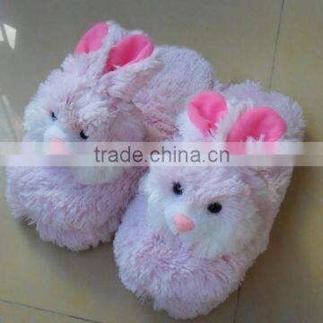 Hot selling new design plush slipper for promotion plush bunny slippers