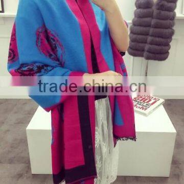 HOT New Arrival Fashion Cute Cartoon Cat Knitting Warm Acrylic Tassel Brand Pashmina Scarf for Women photo-6