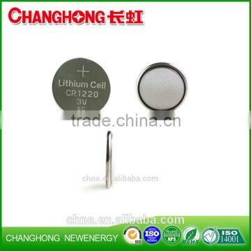 Changhong High quality coin cell lithium battery CR1220