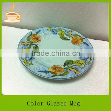 LJ-4204 flower printed cheap ceramic plates                        
                                                Quality Choice