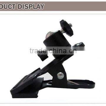 Factory Selling ,tripod Screw for Photo Studio Camera Flash Holder Clamp , Metal Super Strong Clamp With Ball Joint