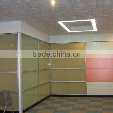 aluminum frame full glass office partition wall