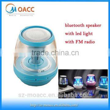 2015 new portable mini bluetooth speaker with led light