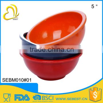 2016 promotional gift items 5 inch melamine salad bamboo bowl