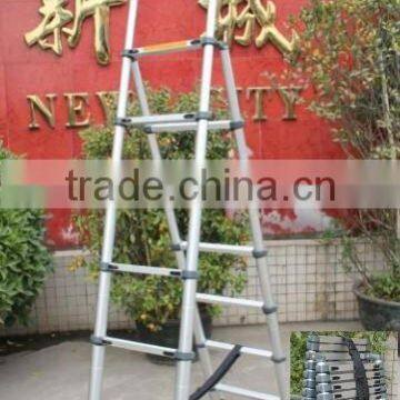 telescopic aluminum ladder/multi-function step ladder/extendable ladder