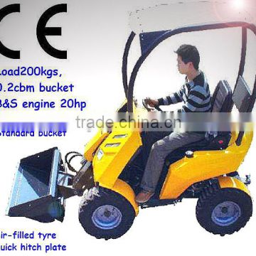 dingo loader,articulated mini loader,dingo with seat and sunproof,B&S engine,CE paper