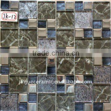 Crstal & Stainless Steel Mixed Glass Mosaic