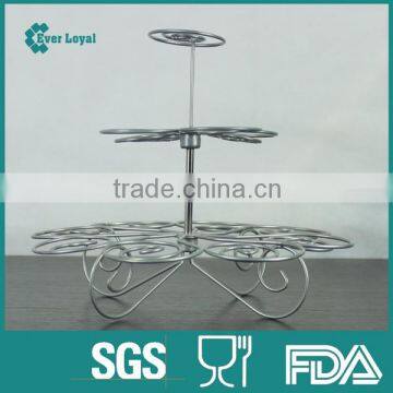 Metal Cupcake Dessert Stand With 3 Tiers - Great for Halloween - Thanksgiving - Christmas - 4th of July-Valentines Day