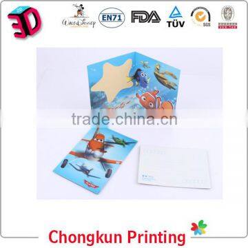 Hot Sell Manufacture High Quality Customized Promotional Lenticular Printing 3d Plastic vintage postcards/ 3D post card