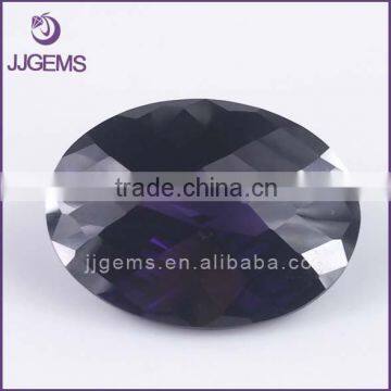 Factory direct sell checkerboard cut synthetic cubic zirconia gems cz