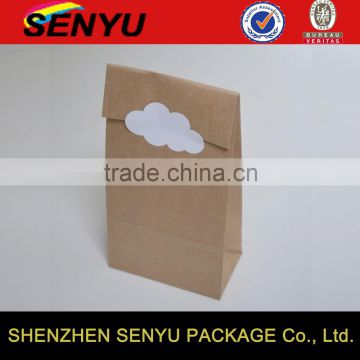 Custom Printing Custom Made Kraft Handle Paper Bags for Scarf Packing