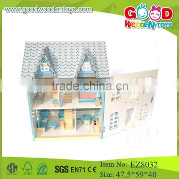 kids mini villa toys modern villa with furniture wooden villa toys