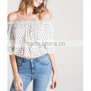 Horizontal Collar Printed Star Fabrics Half Sleeve Fashion Sexy/latest Casual Shirt photo-3