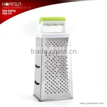 New design cooking tools stainless steel 4 sided grater with plastic handle                        
                                                                                Supplier's Choice