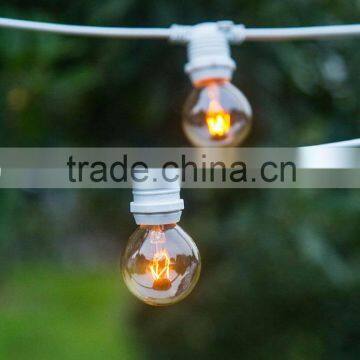 Garden Wedding Party Lights Waterproof Decoration Lights 220V 25 Socket Outdoor String Lights