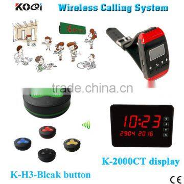 433.92mhz Super Quality Restaurant Call Button Transmitter With CE Certification Waiter Call Bell Wireless Calling System