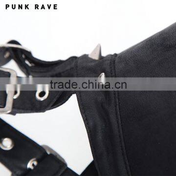 S-143 Black Leather Sexy Cool Lady Neck Garments Collar Accessory photo-5