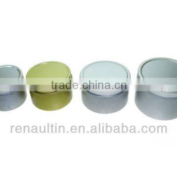 4C printed round wholesale candle tin