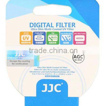 6 Layer Coated Ultra Slim JJC UV Filter 37mm F-MCUV37 SILVER AGC Optic 37mm UV Filter