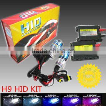 H9 real factory wholesale HID ac slim xenon lights 12V24V 35W 55W 75W 4300k 5000k 6000k 8000k 10000k 12000k 30000k