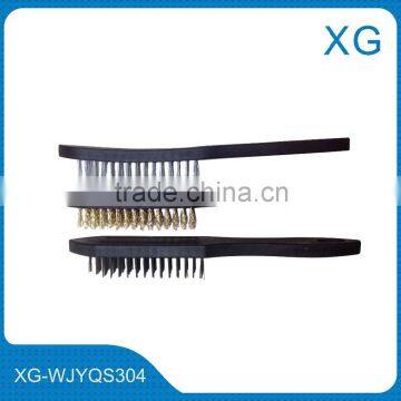 Cheap price cleaning steel wire brush/plastic handle wire brush for metal cleaning polishing