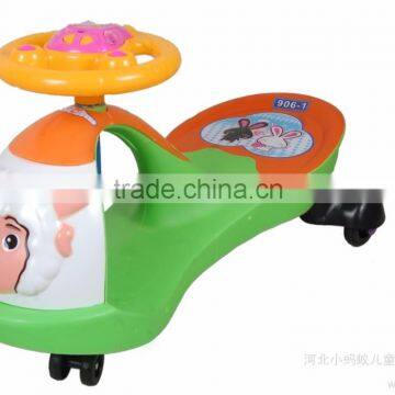 2016 newest children swing car with music/eco-friendly baby swing car with CE