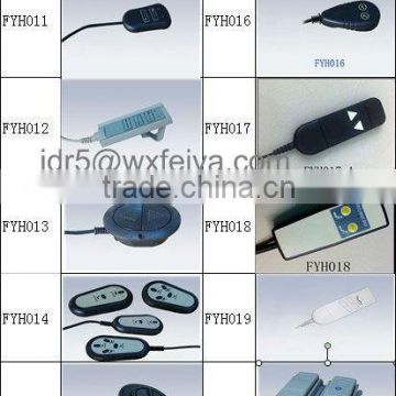 Five control handset for actuator linear