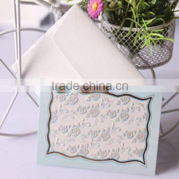 2015vTOP QUALITY Foldable customized flower wedding invitation card