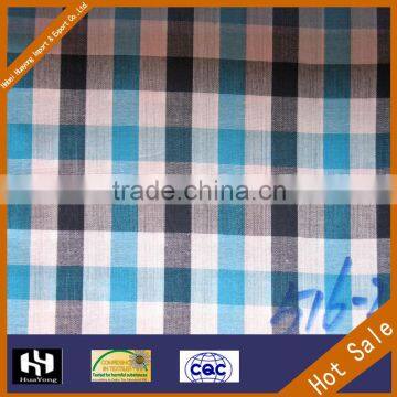 combed yarn dyed type and check plaid item type shirt fabric