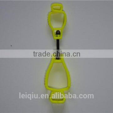 fluorescent yellow glove clip