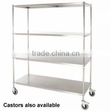 High Quality Stainless Steel Mobile Solid Shelving-12 years Professional Manufacturer&Very Competitive Price