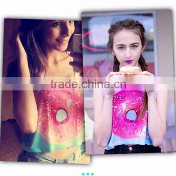 2015 new arrival summer top selling free size custom printed girls colorful cotton robes