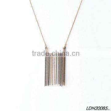 Gold Long Tassel Necklace photo-2