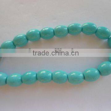 Hot seller blue turquoise 16*18mm barrel beads jewelry beads