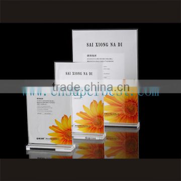 Wholesale Cheap Transparent Plexiglass Clear Acrylic Brochure Holder, Acrylic Brochure Holder With Printing