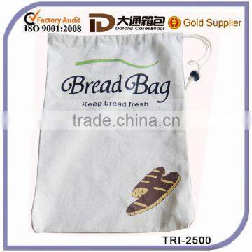 Cheap White Canvas Shopping Drawstring Backpack Bag For Food