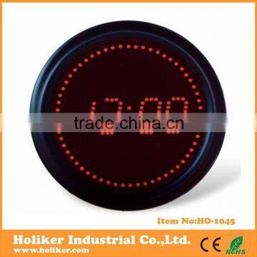 round red led jumbo led clock